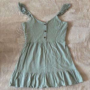 Lily Rose Sage Ruffle Strap Dress
